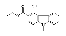 ethyl 4-hydroxy-9-methylcarbazole-3-carboxylate结构式