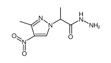 2-(3-METHYL-4-NITRO-PYRAZOL-1-YL)-PROPIONIC ACID HYDRAZIDE structure