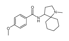 4-methoxy-N-(1-methyl-1-azaspiro[4.5]decan-4-yl)benzamide Structure