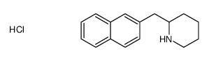 2-(naphthalen-2-ylmethyl)piperidine,hydrochloride结构式