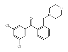 3,5-DICHLORO-2'-THIOMORPHOLINOMETHYL BENZOPHENONE结构式