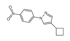 4-cyclobutyl-1-(4-nitrophenyl)pyrazole Structure