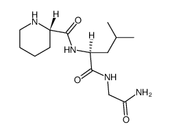 L-piperidine-2-carbonyl-L-leucylglycinamide Structure
