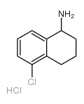 5-氯-1,2,3,4-四氢萘基-1-胺盐酸盐结构式