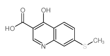7-methylsulfanyl-4-oxo-1H-quinoline-3-carboxylic acid结构式