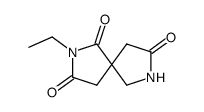 2-ethyl-2,7-diazaspiro[4.4]nonane-1,3,8-trione Structure