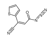(2Z)-3-cyano-3-(2-thieny)acryloyl azide Structure