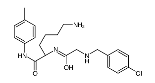 (2S)-6-amino-2-[[2-[(4-chlorophenyl)methylamino]acetyl]amino]-N-(4-methylphenyl)hexanamide Structure