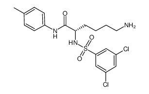 (s)-6-amino-2-(3,5-dichloro-benzenesulfonylamino)-hexanoic acid p-tolylamide Structure