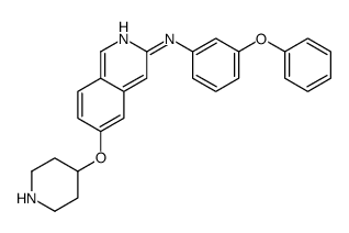 N-(3-phenoxyphenyl)-6-piperidin-4-yloxyisoquinolin-3-amine Structure