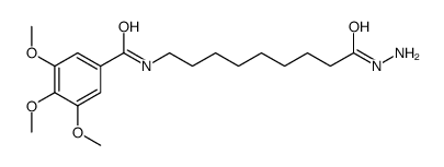 N-(9-hydrazinyl-9-oxononyl)-3,4,5-trimethoxybenzamide结构式