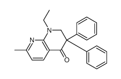 1-ethyl-7-methyl-3,3-diphenyl-2H-1,8-naphthyridin-4-one Structure