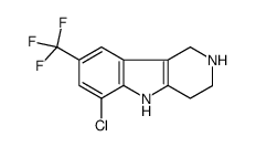 6-chloro-8-(trifluoromethyl)-2,3,4,5-tetrahydro-1H-pyrido[4,3-b]indole Structure