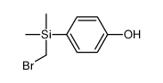 4-[bromomethyl(dimethyl)silyl]phenol Structure