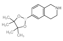 1,2,3,4-四氢-6-(4,4,5,5-四甲基-1,3,2-二噁硼烷-2-基)-异喹啉结构式