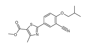 Methyl 2-(3-cyano-4-isobutoxyphenyl)-4-methyl-5-thiazolecarboxylate Structure