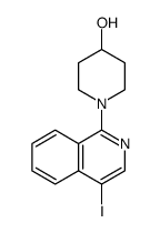 4-Piperidinol, 1-(4-iodo-1-isoquinolinyl) Structure