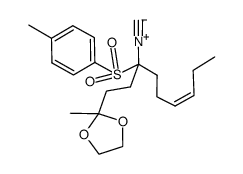 (Z)-2-(3-isocyano-3-tosylnon-6-en-1-yl)-2-methyl-1,3-dioxolane Structure