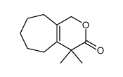 4,4-dimethyl-4,5,6,7,8,9-hexahydro-1H-cyclohepta[c]pyran-3-one结构式
