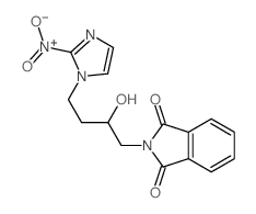 2-[2-hydroxy-4-(2-nitroimidazol-1-yl)butyl]isoindole-1,3-dione structure