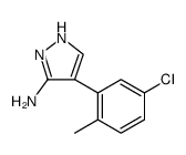 4-(5-CHLORO-2-METHYLPHENYL)-1H-PYRAZOL-3-AMINE结构式