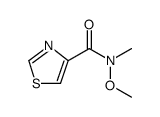 4-Thiazolecarboxamide, N-methoxy-N-methyl结构式