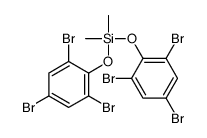 dimethyl-bis(2,4,6-tribromophenoxy)silane Structure