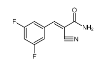 2-Propenamide, 2-cyano-3-(3,5-difluorophenyl)结构式