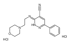 3-(2-morpholin-4-ylethylamino)-6-phenylpyridazine-4-carbonitrile,dihydrochloride Structure