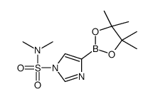 N,N-dimethyl-4-(4,4,5,5-tetramethyl-1,3,2-dioxaborolan-2-yl)imidazole-1-sulfonamide structure