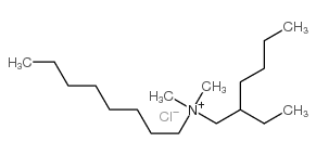 2-ethylhexyl-dimethyl-octylazanium,chloride Structure