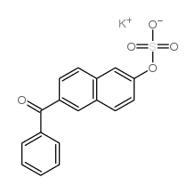 6-Benzoyl-2-naphthyl Sulfate Potassium Salt Structure