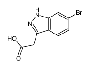 2-(6-Bromo-1H-indazol-3-yl)acetic acid Structure