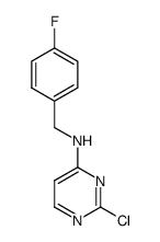 (2-chloropyrimidin-4-yl)-(4-fluorobenzyl)amine Structure
