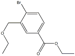 4-bromo-3-ethoxymethyl-benzoic acid ethyl ester结构式