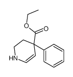 ethyl 4-phenyl-2,3-dihydro-1H-pyridine-4-carboxylate结构式