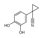 1-(3,4-dihydroxyphenyl)cyclopropane-1-carbonitrile结构式