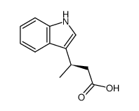 1H-Indole-3-propanoicacid,-bta--methyl-,(-bta-R)-(9CI) Structure