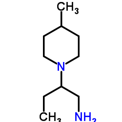 2-(4-Methyl-1-piperidinyl)-1-butanamine structure