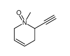 2-ethynyl-1-methyl-1-oxido-3,6-dihydro-2H-pyridin-1-ium结构式