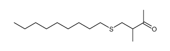 3-methyl-4-(nonylthio)butan-2-one结构式