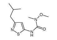 1-methoxy-1-methyl-3-[3-(2-methylpropyl)-1,2-thiazol-5-yl]urea结构式