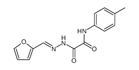 Acetic acid, 2-[(4-methylphenyl)amino]-2-oxo-, 2-(2-furanylmethylene)hydrazide结构式