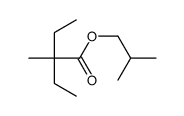 2-methylpropyl 2-ethyl-2-methylbutanoate结构式