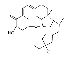 (1R,3S,5E)-5-[(2E)-2-[(1R,3aS,7aS)-1-[(2R)-6-ethyl-6-hydroxyoctan-2-yl]-7a-methyl-2,3,3a,4,6,7-hexahydro-1H-inden-5-ylidene]ethylidene]-4-methylidenecyclohexane-1,3-diol结构式