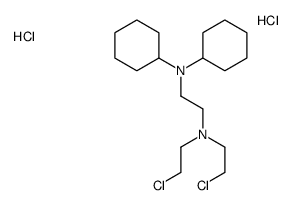 bis(2-chloroethyl)-[2-(dicyclohexylazaniumyl)ethyl]azanium,dichloride结构式