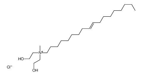 bis(2-hydroxyethyl)-methyl-octadec-9-enylazanium,chloride结构式