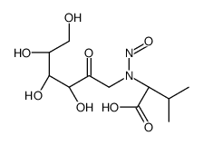 (2S)-3-methyl-2-[nitroso-[(3S,4R,5R)-3,4,5,6-tetrahydroxy-2-oxohexyl]amino]butanoic acid结构式