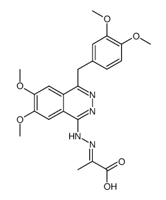 2-{[4-(3,4-dimethoxy-benzyl)-6,7-dimethoxy-phthalazin-1-yl]-hydrazono}-propionic acid结构式