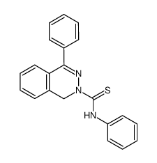 4-phenyl-1H-phthalazine-2-carbothioic acid anilide Structure